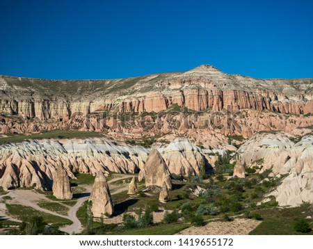 Landscape of Goreme, Cappadocia, Turkey.
