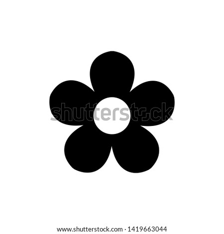 Icon of flower. Vector pictogram isolated trendy symbol for mobile apps and website design.