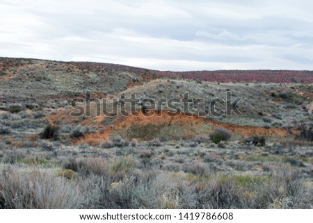 Beautiful Rock and Desert Mountain Landscape at Arches National Park 