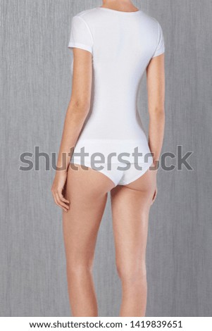 Women underwear. White body and pantie.