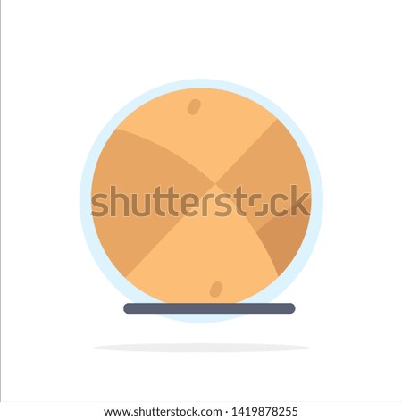 Basketball, Ball, Game, Education Abstract Circle Background Flat color Icon
