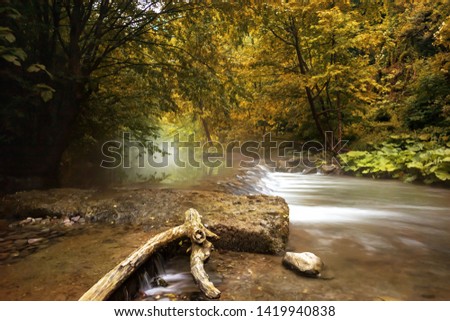 Mine Creek and Waterfall Kocaali Sakarya Turkey 