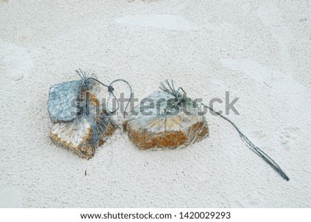 Abstract, Top view of stone on the sand beach as a background, Sandy beach for background, space for your text, Too soft