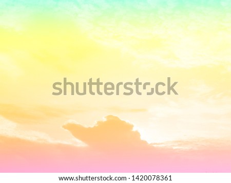 Cloud and sky pastel colored for background and wallpaper