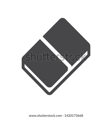 Eraser vector icon, simple sign for web site and mobile app.