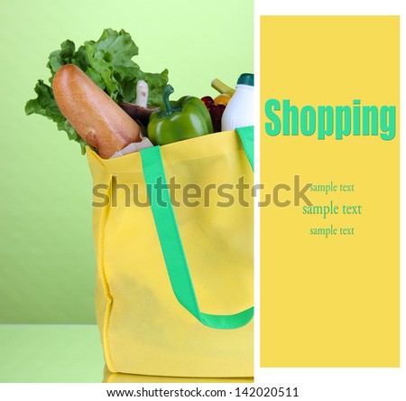 Eco bag with shopping