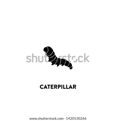 caterpillar icon vector. caterpillar sign on white background. caterpillar icon for web and app