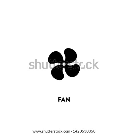 fan icon vector. fan sign on white background. fan icon for web and app