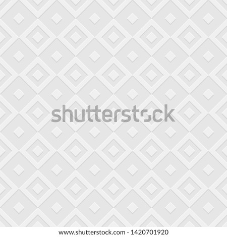Abstract seamless rhombuses pattern. Volumetric pattern with shadow. Modern stylish texture. Repeating geometric tiles. Vector gray color background.