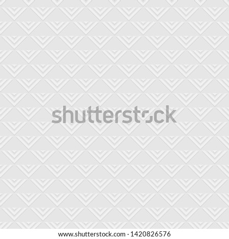 Abstract seamless triangles pattern. Volumetric pattern with shadow. Modern stylish texture. Repeating geometric tiles. Vector gray color background.
