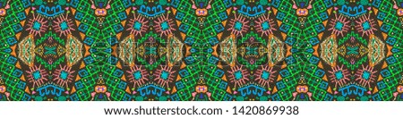 African repeat pattern. American seamless print. Cute endless ornament. Modern texture. Geometric seamless print. Tribal folk texture. Black, cyan, pink, green, gold african repeat pattern.
