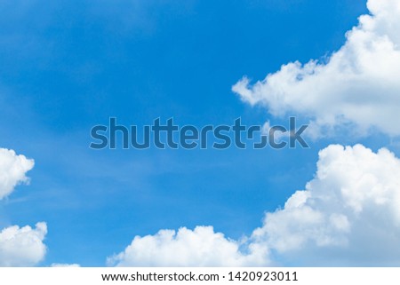 Sky atmosphere with clouds background.