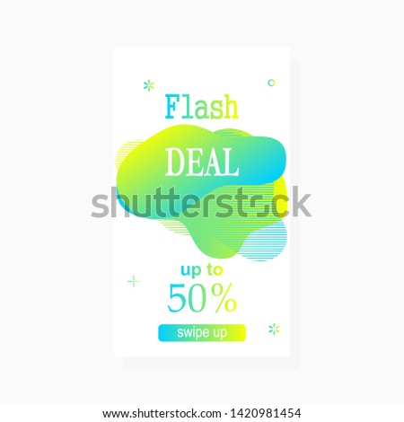 abstract amoeba flash sale liquid background  moblie phone with fluid colorfull gradient