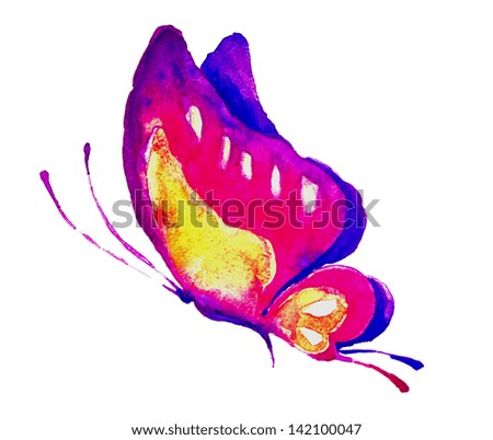 watercolor butterfly