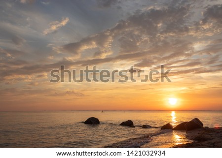 burial at sea and obituary concept Royalty-Free Stock Photo #1421032934