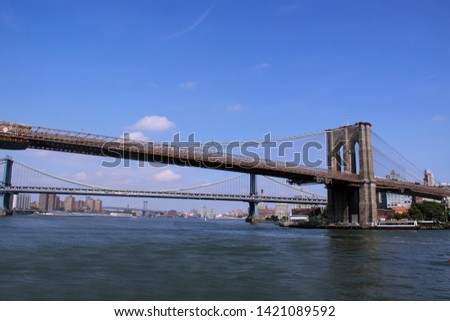 The Brooklyn and Manhattan Bridges
