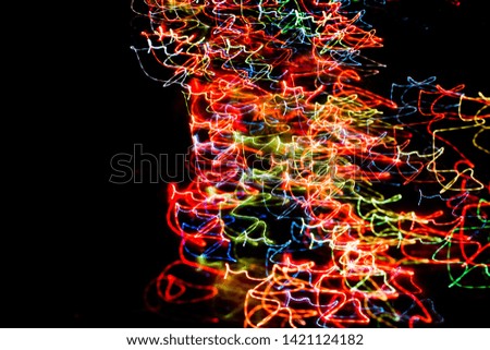 Abstract colorful light painting background