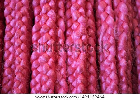braid plait pacific pink cornrows afro hair hairstyles close-up background stock photo 