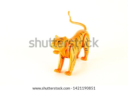 Close-up of feline cat lion plastic animal