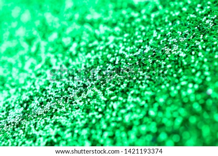 green glitter background texture, glitter macro background