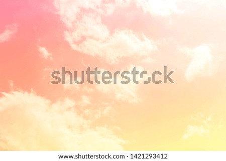 Sky and clouds with pastel filters and natural abstract backgrounds