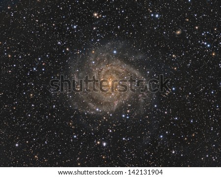 The Hidden Galaxy (IC342) - A face-on spiral galaxy about 11 million light years away in the constellation Camelopardalis