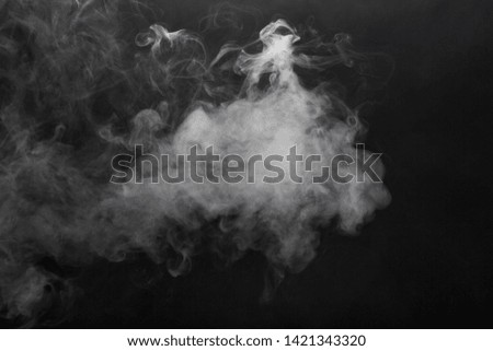 smoke cloud texture on black background