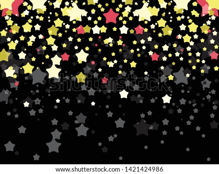 Abstract background of falling stars on background. Glitter pattern for Christmas and New Year card, invitation for dinner, paper packaging. vector illustrator