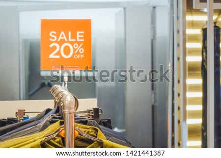 Sales promotion of man fashion clothes retail store in shopping mall, sale mock up advertise frame for shopping, ,copy space for text
