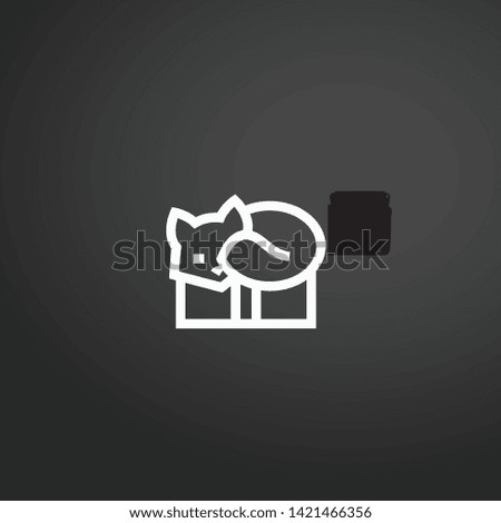 Cat vector icon. Cat concept stroke symbol design. Thin graphic elements vector illustration, outline pattern for your web site design, logo, UI. EPS 10.