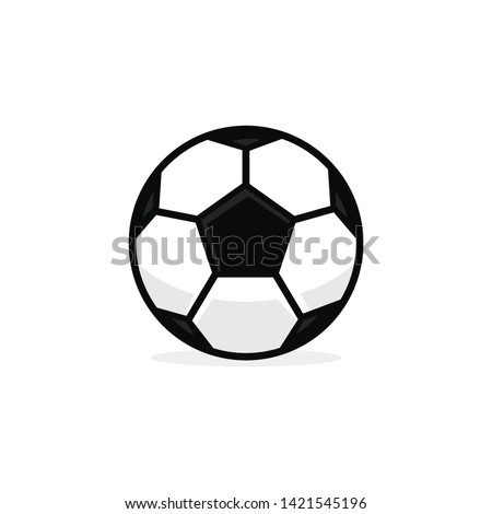 Football ball soccer ball vector template illustration