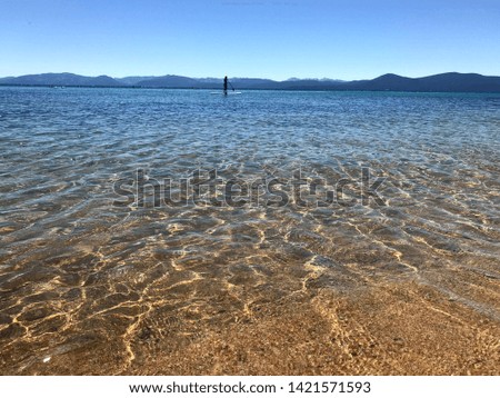 Summer at Sand Harbor Beach in Lake Tahoe, Nevada (USA).