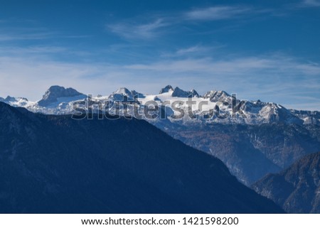 Picture of the Dachstein glacier which is located in Austria