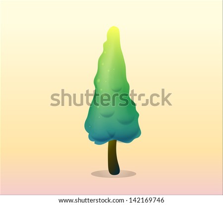 Illustration of a pine tree