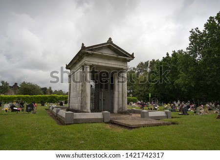 Wilford Hill crematorium cemetery mausoleum, Nottingham, UK