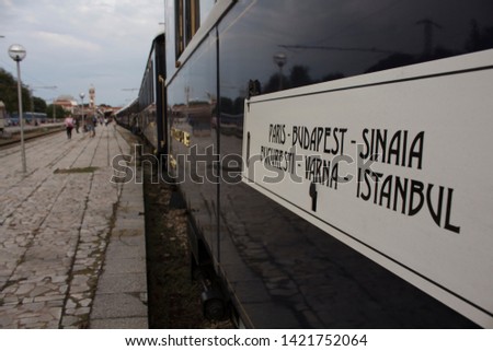 Orient Express in Varna Train station Royalty-Free Stock Photo #1421752064