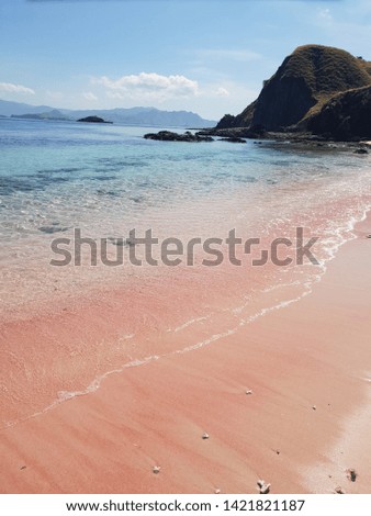 pink beach, komodo national park, Flores