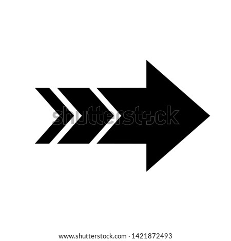 Vector Arrow icon. black symbol with trendy flat style icon for web site design, logo, app, UI isolated on white background