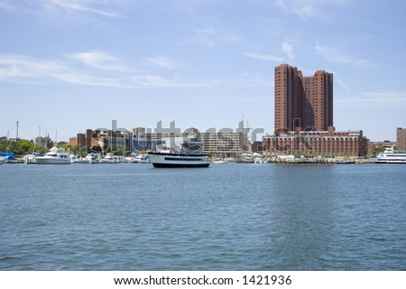 The inner harbor skyline, Baltimore, MD