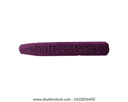 Crayon on white background. Wax pastel or crayon with clipping path.