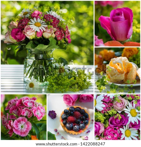 Collage of different garden pictures