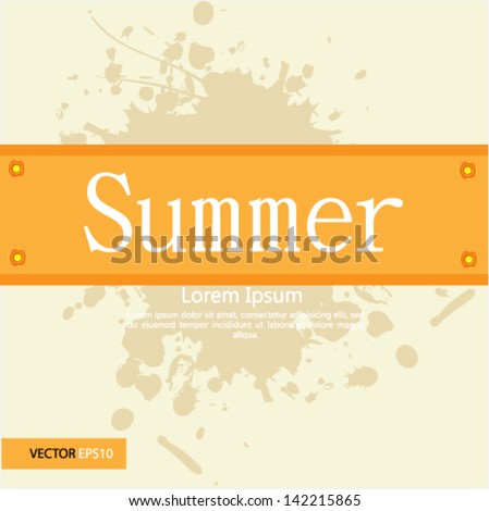 Summer background. Vector illustration. Eps 10.