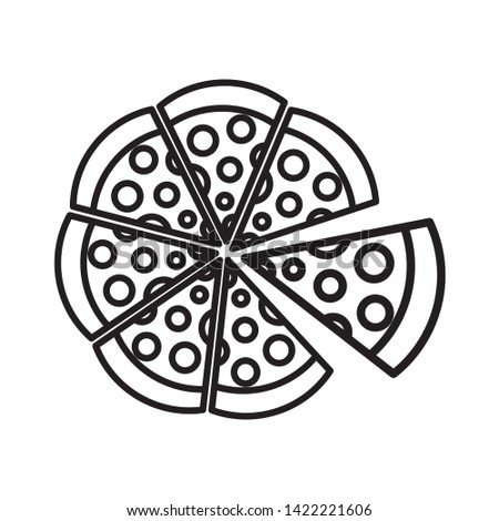 pizza symbol icon tamplate logo