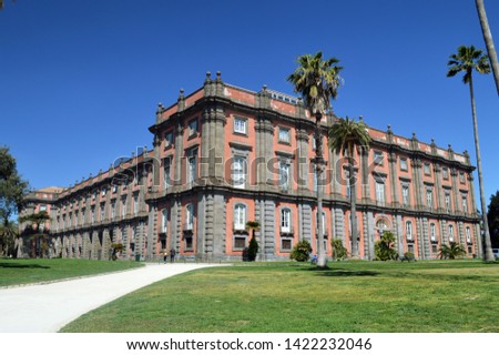 Royal Palace Museum Capodimonte in Naples. Royalty-Free Stock Photo #1422232046
