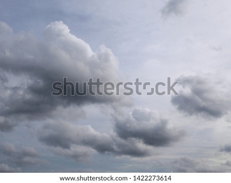 Dark cloud sky nature backgrounds,Gray overcast sky