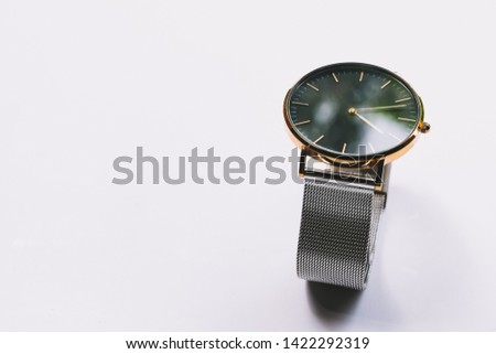 wrist watch isolated on a white background