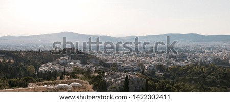Panorama of the city of Athens