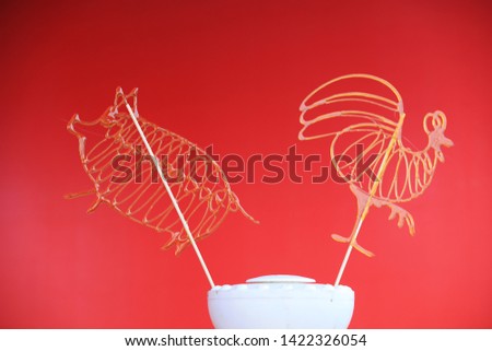 traditional chinese food sugar figurine