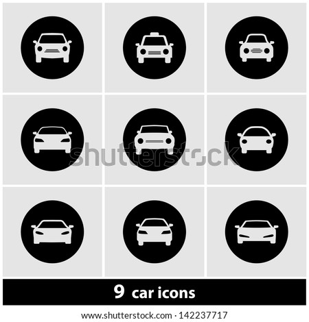 Car Icon Set Royalty-Free Stock Photo #142237717