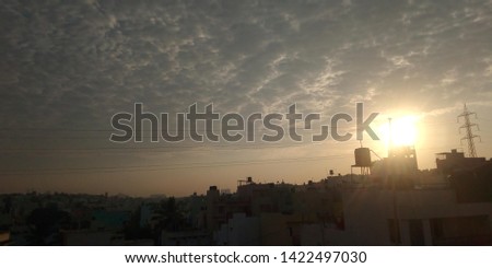 Sunrise pic 6am in bangalore